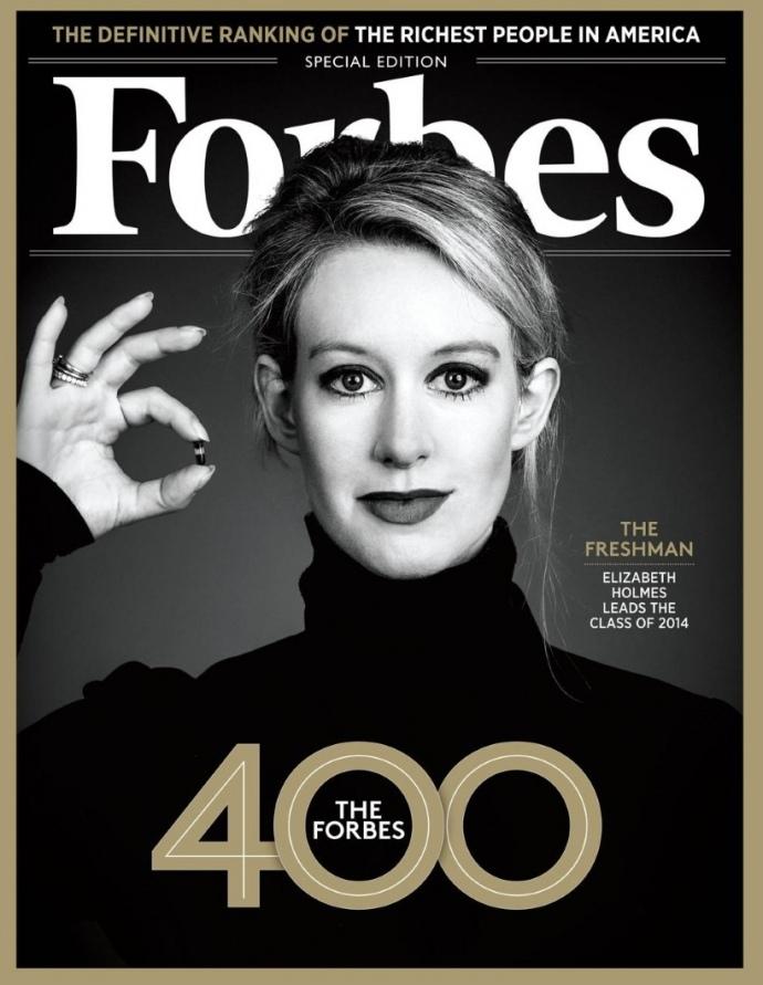 ﻿THE DEFINITIVE RANKING OF THE RICHEST PEOPLE IN AMERICA ---- SPECIAL EDITION ---- FRESHMAN ELIZABETH HOLMES LEADS THE CLASS OF 2014 THE FORBES