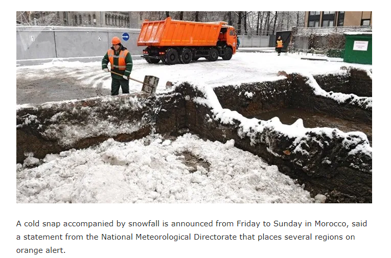 Африка,марокко,страны,первый снег,Алжир A cold snap accompanied by snowfall is announced from Friday to Sunday in Morocco, said a statement from the National Meteorological Directorate that places several regions on orange alert.,Африка,марокко,страны,первый снег,Алжир