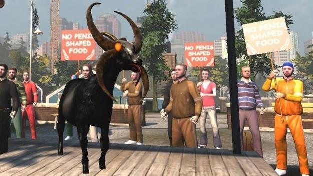 Игры,симулятор козла,Goat Simulator