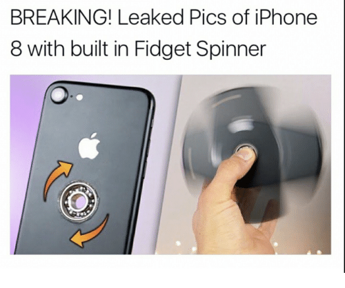 ﻿BREAKING! Leaked Pics of iPhone 8 with built in Fidget Spinner,айфон,iphone x,iphone,Спиннер,geek,Прикольные гаджеты. Научный, инженерный и  айтишный юмор,песочница,iphone 8