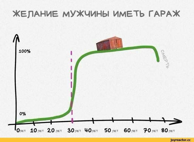 ﻿ЖЕЛАНИЕ мужчины иметь гараж,гараж,график
