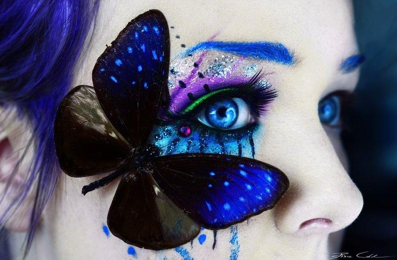 девушкам,фото,бабочка на лице,боди-арт,Body Art,песочница,make-up,cosmetic application,продолжение в комментах