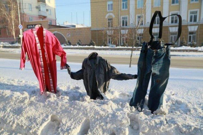 зима,мороз,одежда,Барнаул,Россия,страны,Алтайский край