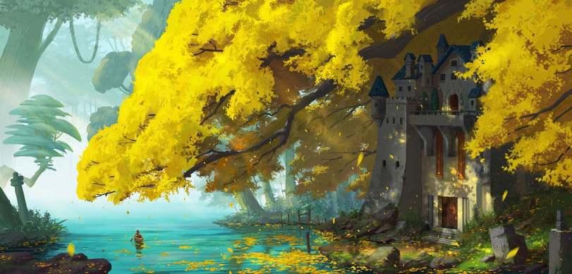 красивые картинки,art,арт,Fantasy,Fantasy art,castle,Evil chen,artist