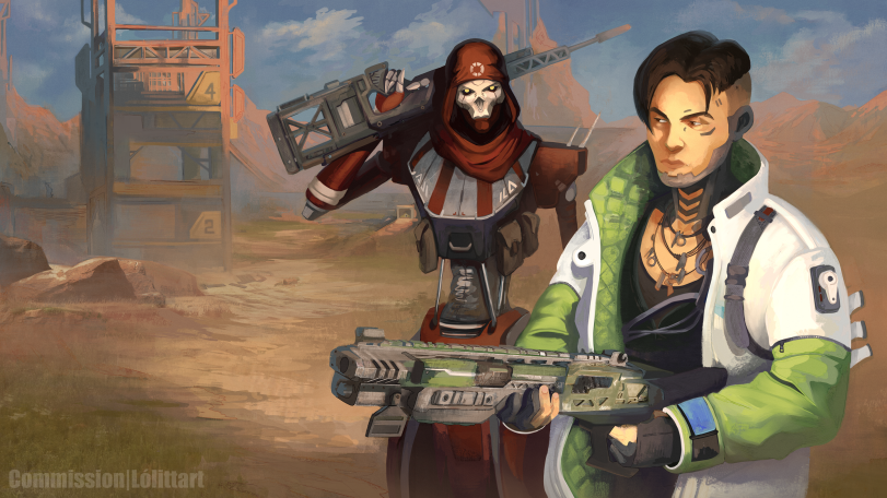﻿ mart,нарисовал сам,арт,Ревенант,Крипто,Apex Legends,Игры,Lólittart