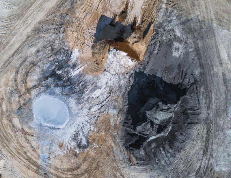 немец,фотограф,фото,с высоты птичьего полета,карьеры,шахты,длиннопост