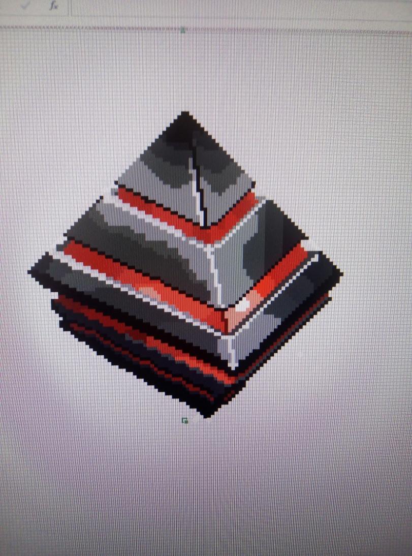 ромб,Destiny 2,Destiny,Игры,распутин,Excel,Pixel Art,Пиксель Арт, Пиксель-Арт