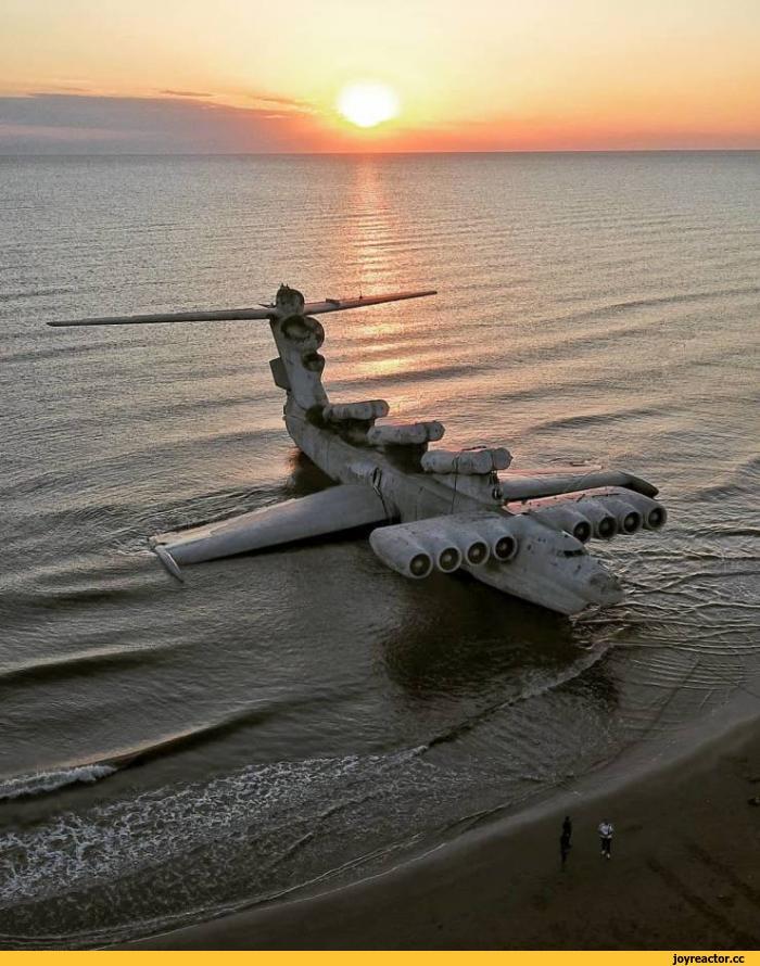 экраноплан,Лунь,дербент,дагестан,каспий,закат,пляж