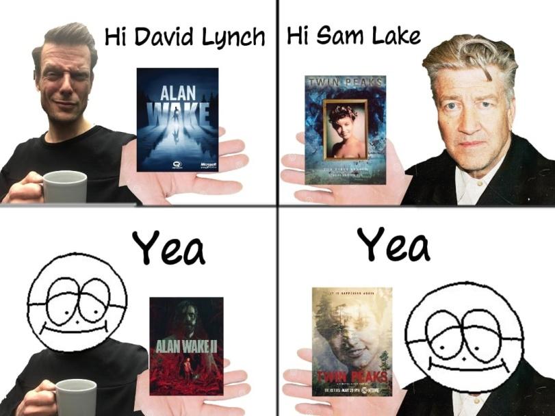 ﻿* Hi David Lynch,Alan Wake 2,David Lynch,twin peaks,Сериалы,Sam Lake,приколы для даунов,Игры,комикс,Alan Wake,дэвид линч