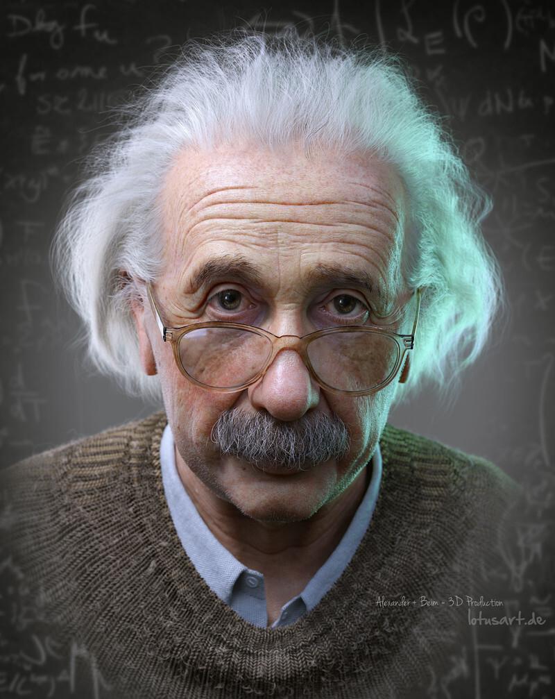 Alexander Beim,3d art,3d art, 3d арт, 3D art, 3D арт,Альберт Эйнштейн