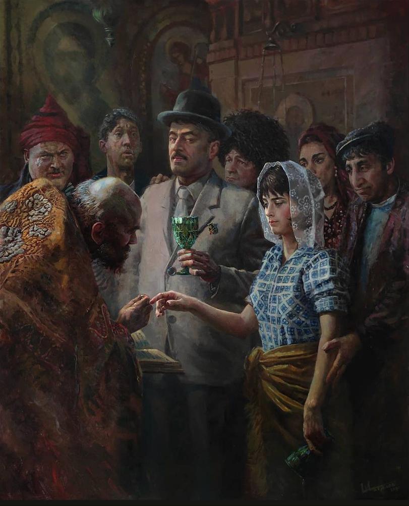 Andrey Shatilov,artist,art,арт,Кавказская пленница,неравный брак