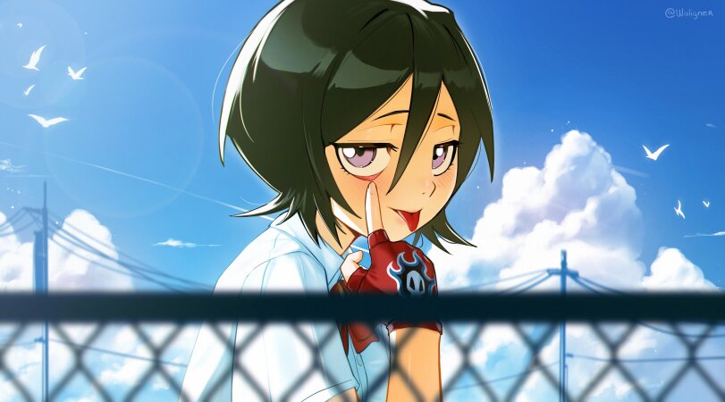 ﻿©\jj aligne К,Anime,Аниме,фэндомы,Anime Artist,Аниме арт, Аниме-арт,artist,waligner,Bleach,Блич, anime Bleach,Rukia Kuchiki,school uniform,Anime,fandoms,Anime Art,artist,waligner,Anime Art,Bleach,Kuchiki Rukia,