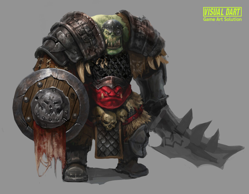 ﻿Game Art Solution,Black Orc,Greenskins,Warhammer Fantasy,Warhammer FB,фэндомы,Night Goblins,Visual Dart,Orc Boyz,Orc Warboss