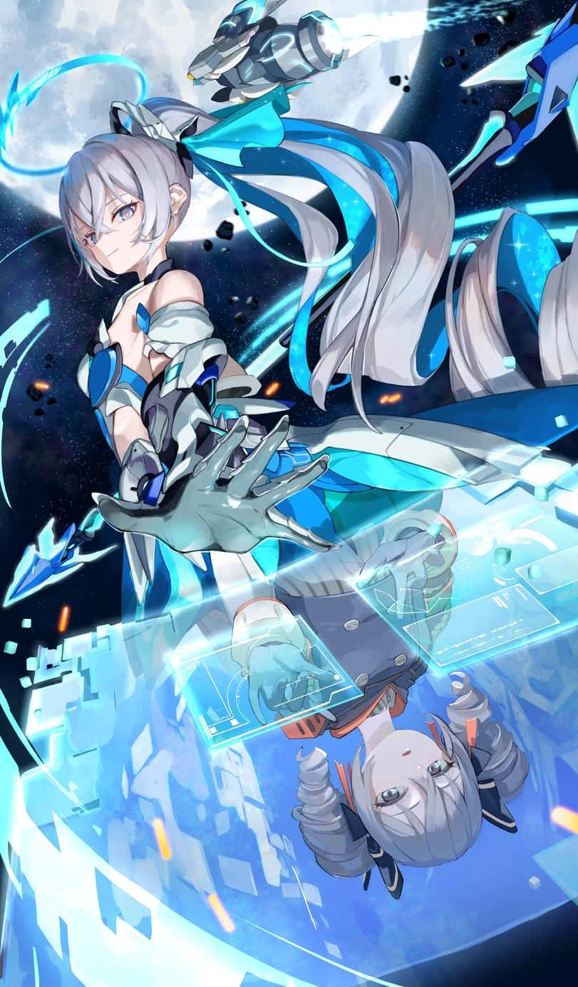 Bronya Zaychik,Броня Зайчик,Honkai Impact,Benghuai Xueyuan,Игры,roena,Игровой арт,game art,Kiana Kaslana,Киана Каслана,Raiden Mei,Райдэн Мэй