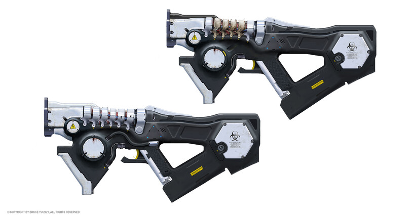 ﻿©COPYRIGHT BY BRUCE YU 2021, ALL RIGHTS RESERVED,Bruce Yu,Sci-Fi,art,арт,guns,weapon,длиннопост