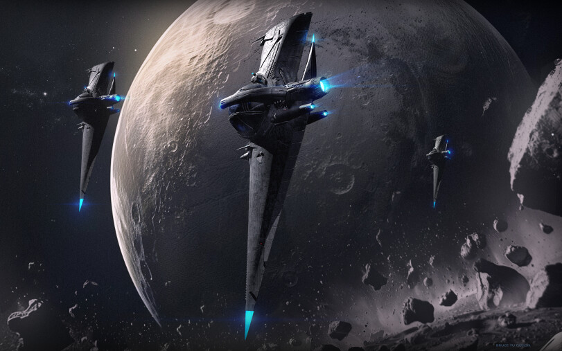 Bruce Yu,spaceship,Sci-Fi,art,арт,длиннопост,Bruce Yu,,Sci-Fi,art,,long post