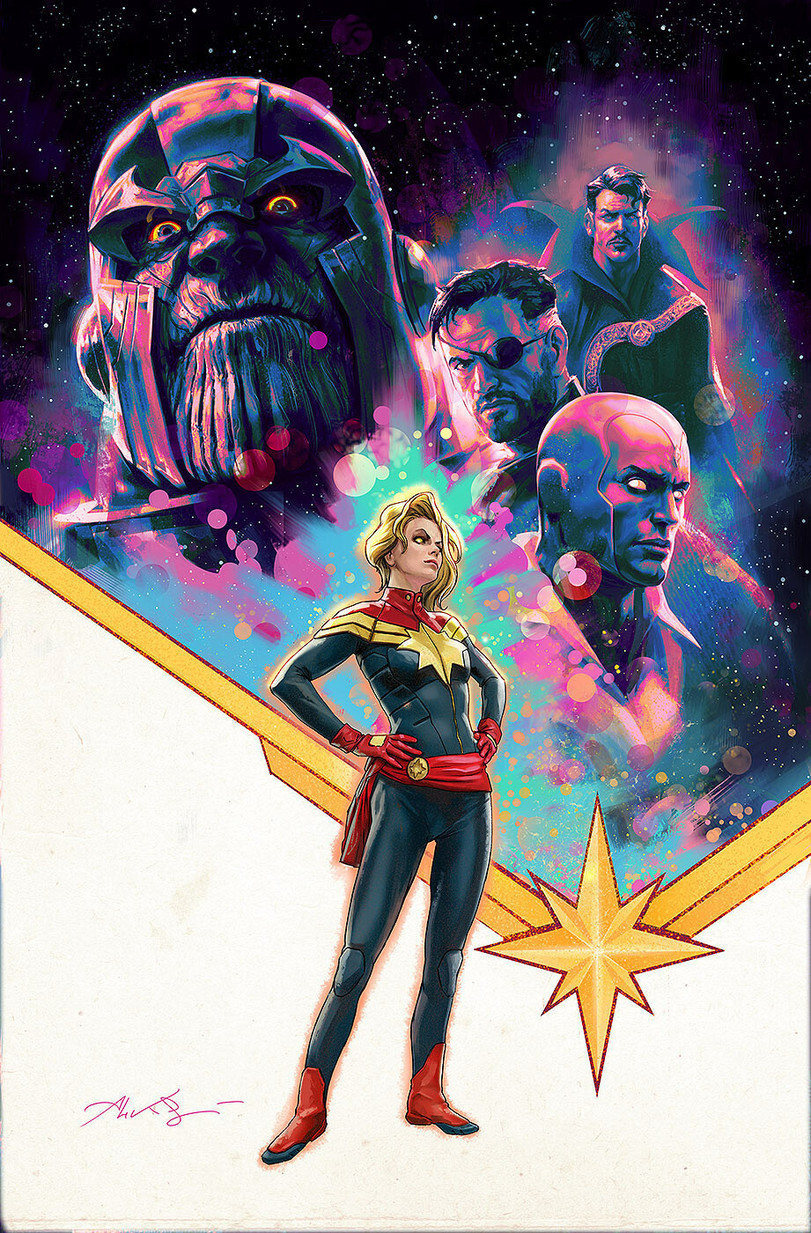 Captain Marvel,Marvel,Вселенная Марвел,фэндомы,Thanos,Танос,Doctor Strange,Доктор Стрэндж, Стефан Стрэндж,Aleksi Briclot,Nick Fury,Полковник Ник Фьюри,S.H.I.E.L.D.,Щ.И.Т.,Vision (Marvel),Вижн,Ms. Marvel,Marvel,fandoms,Thanos,Doctor Strange,Aleksi Briclot,artist,Nick Fury,S.H.I.E.L.D,Vision (Marvel)