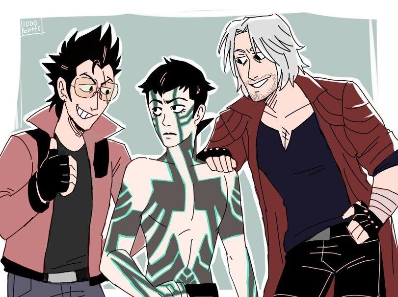 DMC комиксы,Devil May Cry,Игры,Demi-fiend,Полуфинд,Dante,Данте,Shin Megami Tensei,Megami Tensei,Shin Megami Tensei III Nocturne,Shin Megami Tensei 3,,1000butts,Travis Touchdown,No More Heroes,crossover