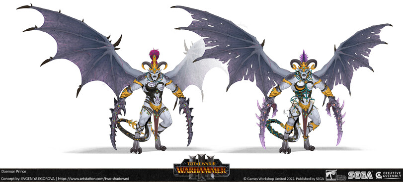 ﻿ © Games Workshop Limited 2022. Published by SEGA CREATIVE ASSEMBLY,Daemon Prince (Wh FB),Chaos (Wh FB),Warhammer Fantasy,Warhammer FB,фэндомы,Evgeniya Egorova