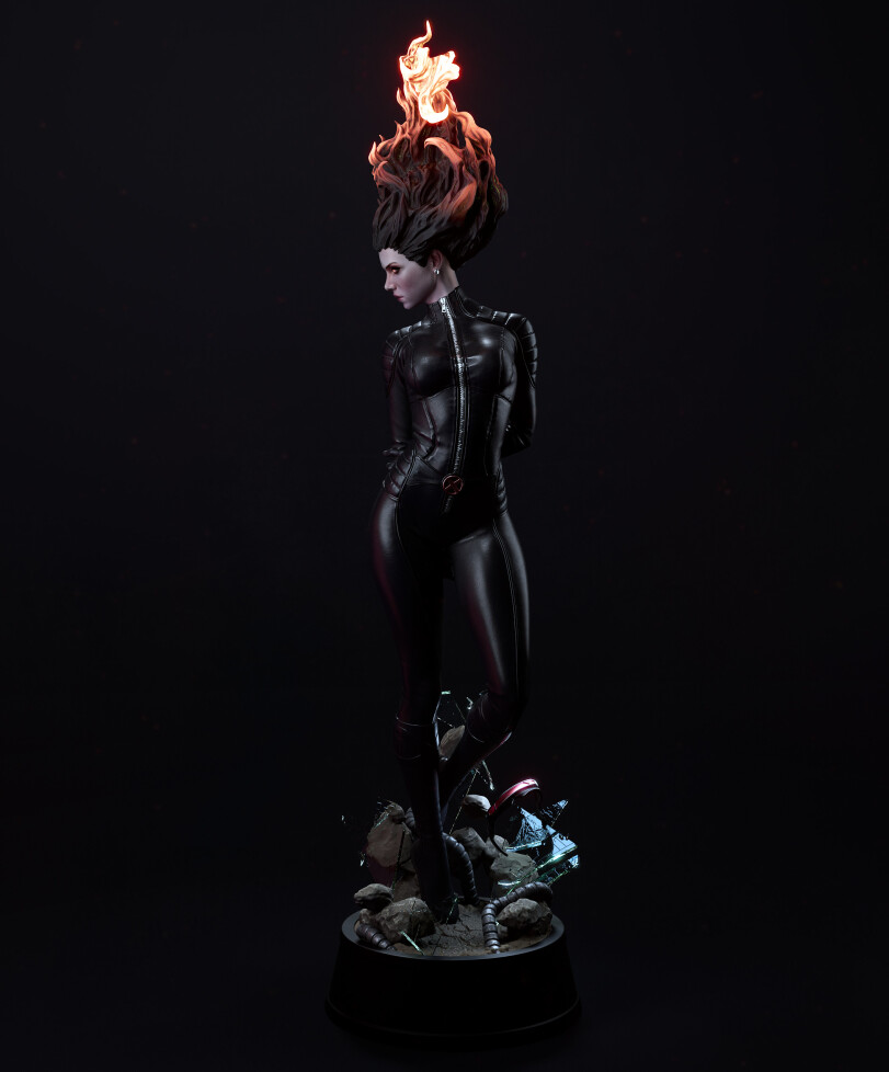 Dark Phoenix,Темный Феникс,Jean Grey,Чудо-Девочка, Джин Грей,X-Men,Люди-Икс,Marvel,Вселенная Марвел,фэндомы,3D,длиннопост,Polina Shaman,Dark Phoenix,Jean Grey,X-Men,Marvel,fandoms,3D,,Polina Shaman,long post