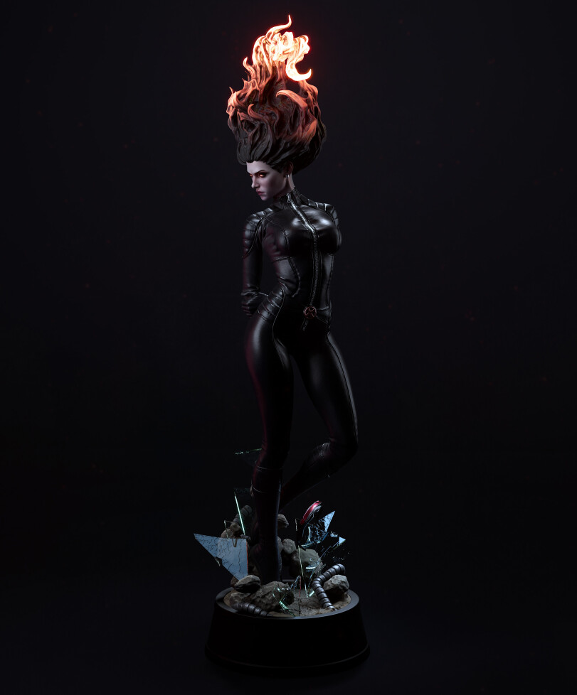 Dark Phoenix,Темный Феникс,Jean Grey,Чудо-Девочка, Джин Грей,X-Men,Люди-Икс,Marvel,Вселенная Марвел,фэндомы,3D,длиннопост,Polina Shaman,Dark Phoenix,Jean Grey,X-Men,Marvel,fandoms,3D,,Polina Shaman,long post