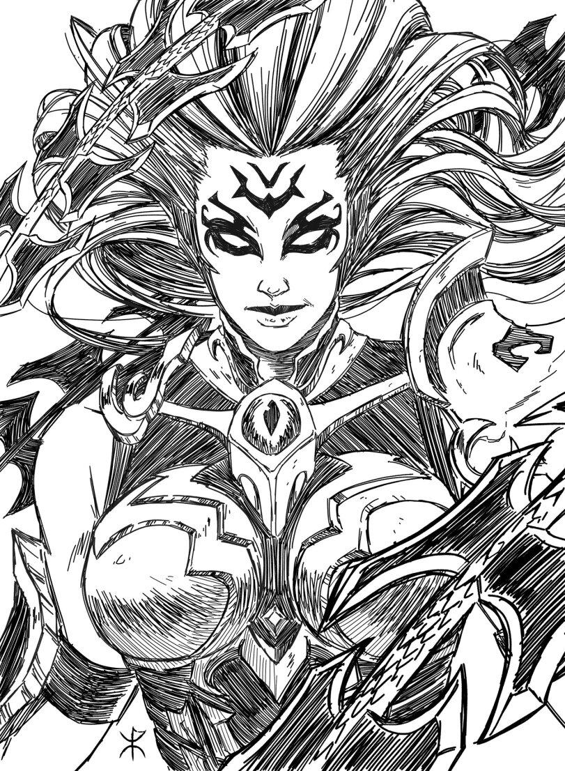 Darksiders,Игры,apoloniodraws,Fury (Darksiders),death (darksiders),War (Darksiders),Strife (Darksiders)