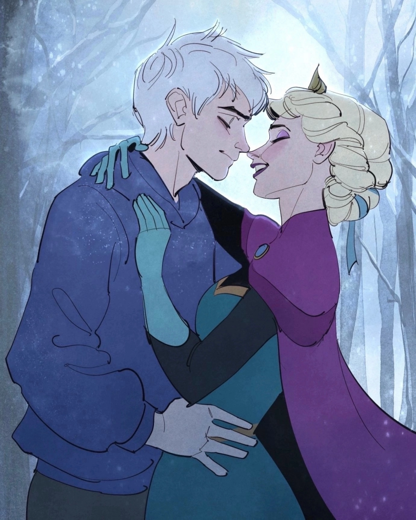 Elsa (Frozen),Frozen (Disney),Холодное сердце,Дисней,Disney,Мультфильмы,Мультсериалы, Cartoons,песочница,jack frost,rise of the guardians,DreamWorks,crossover