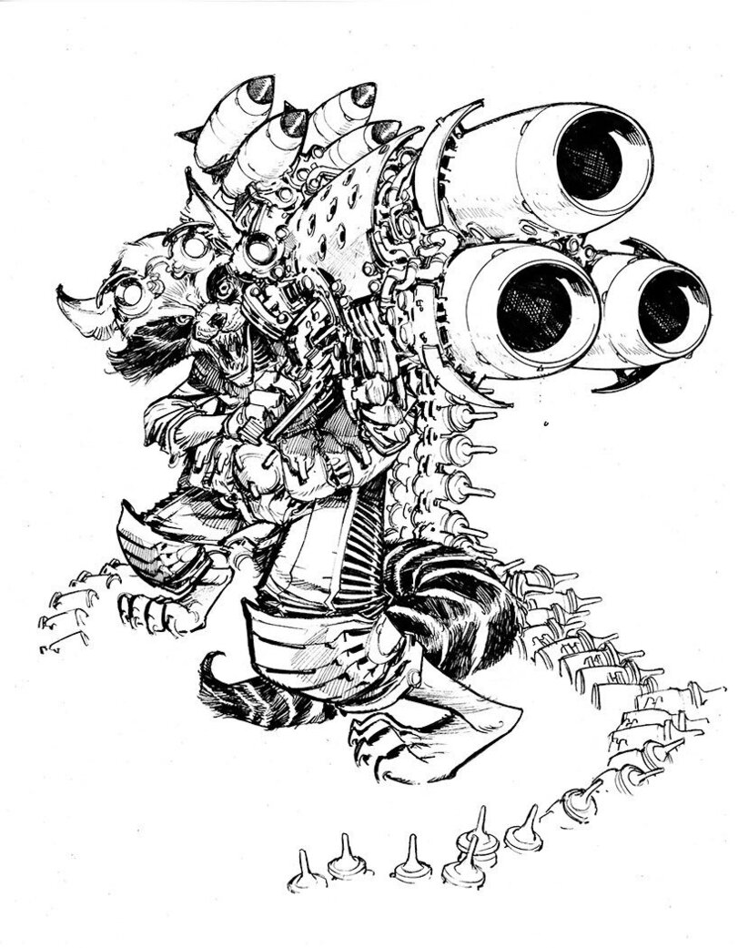 Eric Canete,artist,Rocket Raccoon,Реактивный Енот, Ракета,Guardians of the Galaxy,Стражи Галактики,Marvel,Вселенная Марвел,фэндомы,sketch,Eric Canete,artist,Rocket Raccoon,Guardians of the Galaxy,Marvel,fandoms,