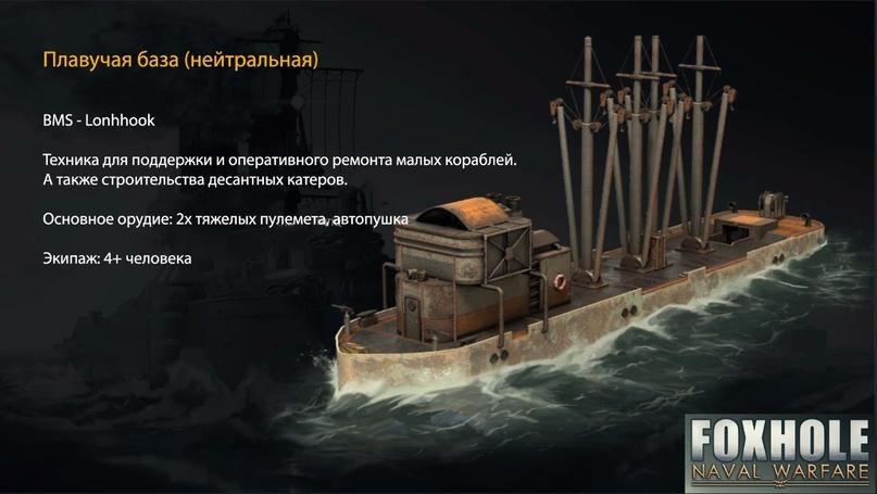 Foxhole,Игры,обновление,очень длиннопост,длиннопост,видео,video Плавучая база (нейтральная) РОХНОИ УМ \yARFARE ВМБ - ЬопЬЬоок Техника для поддержки и оперативного ремонта малых кораблей. А также строительства десантных катеров. Основное орудие: 2х тяжелых пулемета, автопуш Экипаж: 4+ человека,Foxhole,Игры,обновление,очень длиннопост,длиннопост,видео,video