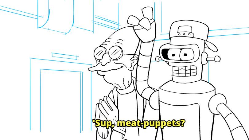 Futurama,Мультфильмы,Мультсериалы, Cartoons,AndyKluthe,Бендер,Bender,Фрай,Fry,Лила,Leela,Эми Вонг,Amy Wong,Зойдберг,Zoidberg,Хьюберт Фарнсворт