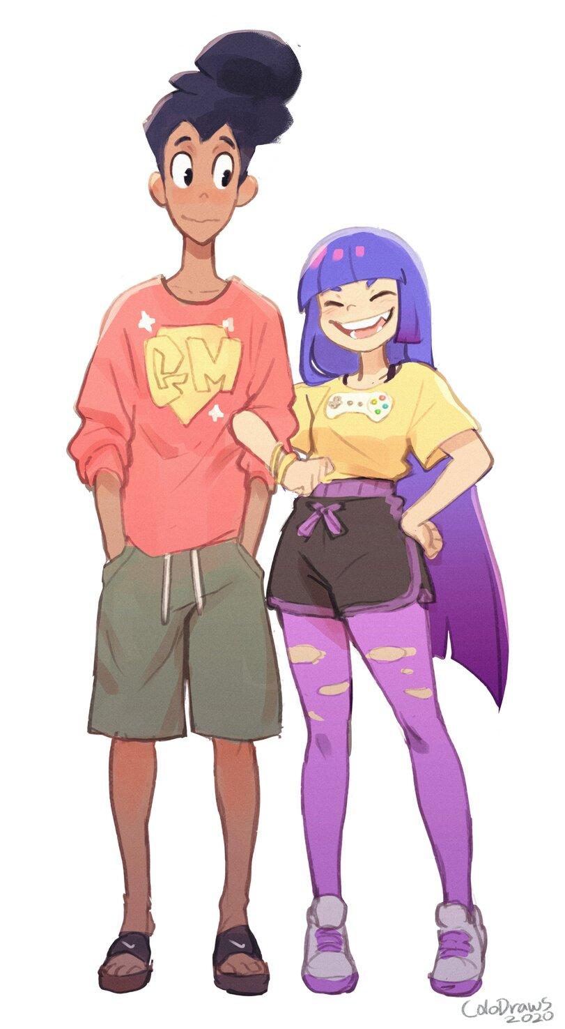 ﻿Cdopm£>,Glitch techs,Nickelodeon,Мультфильмы,Мультсериалы, Cartoons,Miko (Glitch Techs),Colodraws,artist,High Five (Glitch Techs)