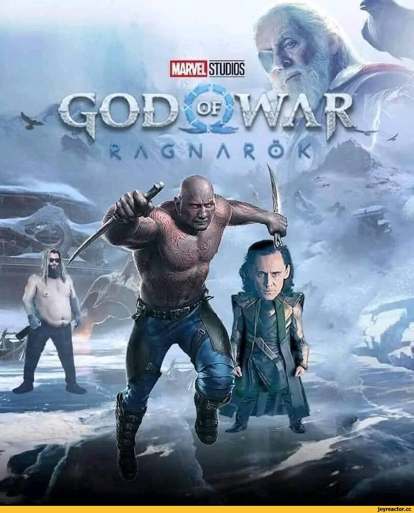 ﻿V fl я,God of War Ragnarok,God of War,Игры,Drax the Destroyer,Дракс Разрушитель, Артур Сампсон Дуглас,Guardians of the Galaxy,Стражи Галактики,Marvel,Вселенная Марвел,фэндомы,Thor,Могучий Тор, Тор Одинсон, Бог Грома и Молнии,Loki,Локи,Odin,Скандинавские боги