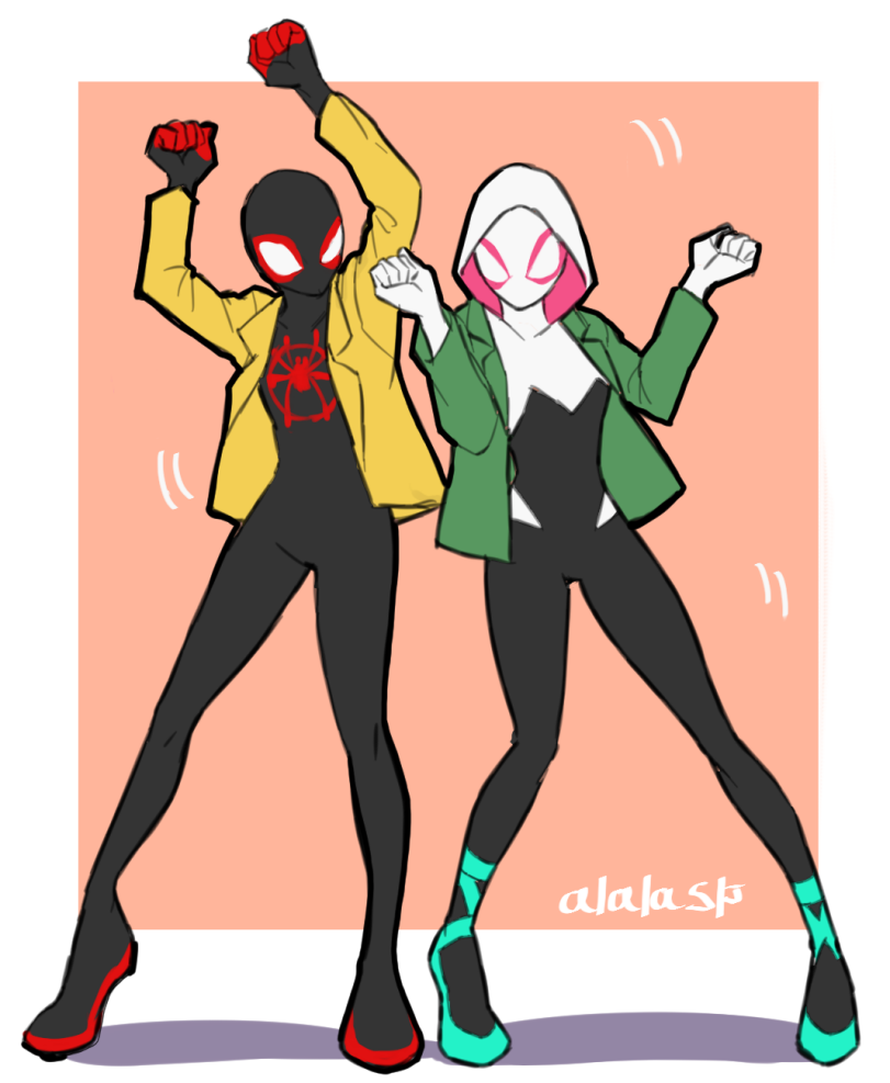 Gwen Stacy,Женщина-Паук, Гвен-Паук, Гвен Стейси ,Marvel,Вселенная Марвел,фэндомы,Miles Morales,Человек-паук, Майлз Моралес,Peter Parker,sushi pizza RRR,Marvel art,Gwen Stacy,Marvel,fandoms,Miles Morales,Spider-Man,sushi pizza RRR,Marvel art