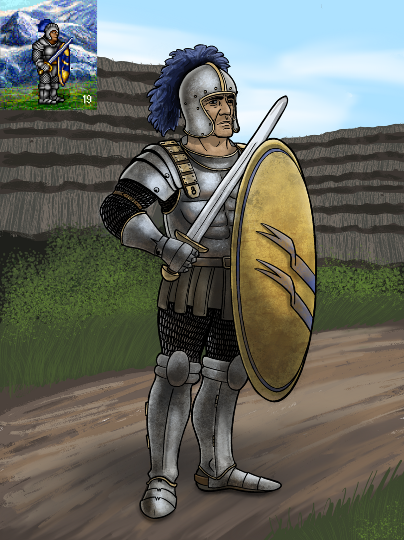Heroes of Might and Magic,Игры,нарисовал сам,Каляки-Маляки,фэндомы,Heroes of Might and Magic 2,мечник