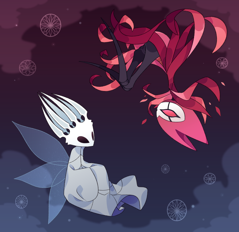 Hollow Knight,Игры,Grey Mourner,Серая плакальщица,Sly (HK),Слай,Troupe Master Grimm,Маэстро Мрачной труппы,The Knight (HK),Рыцарь ,Pale King,Бледный Король,Quirrel,Квиррел ,Seer (HK),Провидица