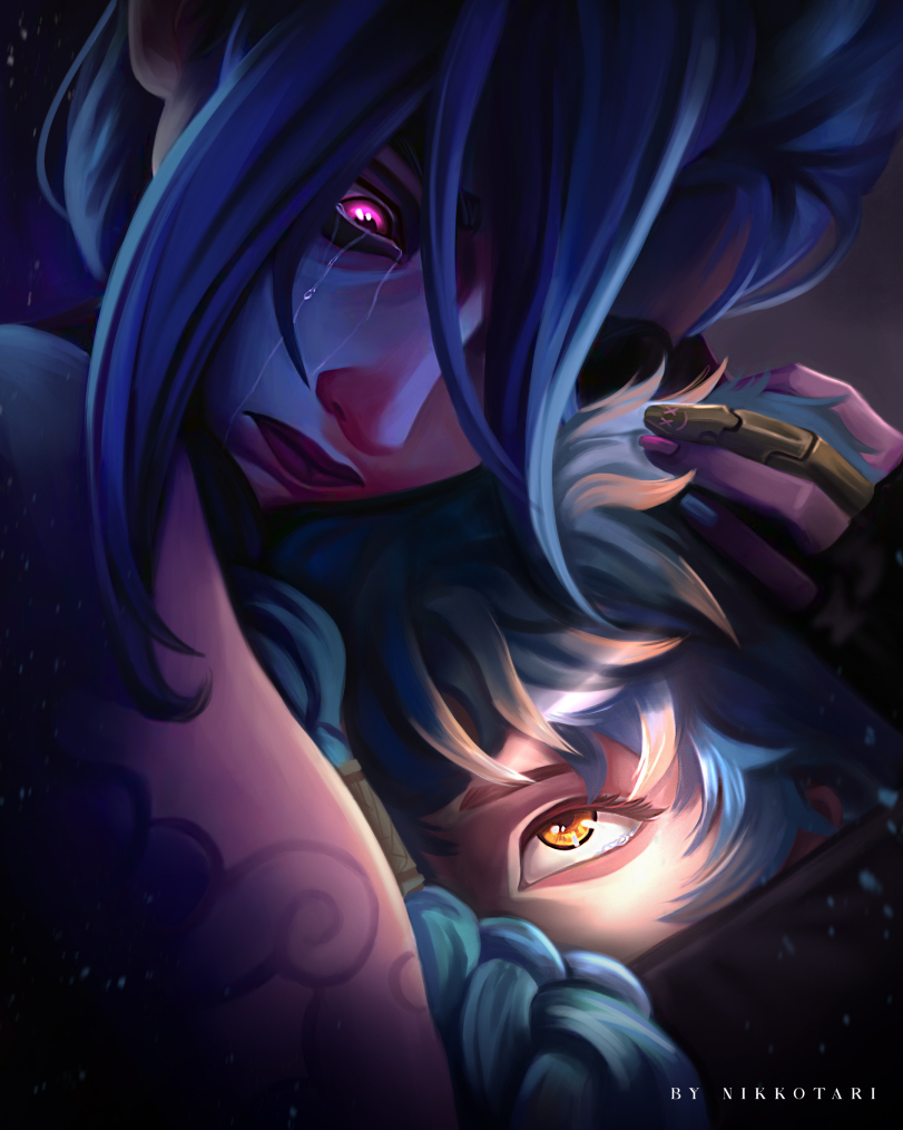 Jinx,Джинкс,League of Legends,Лига Легенд,фэндомы,Isha (Arcane),nikkotari,art,арт,artist,Jinx,League of Legends,fandoms,Isha (Arcane),nikkotari,art,artist,Arcane (LoL)