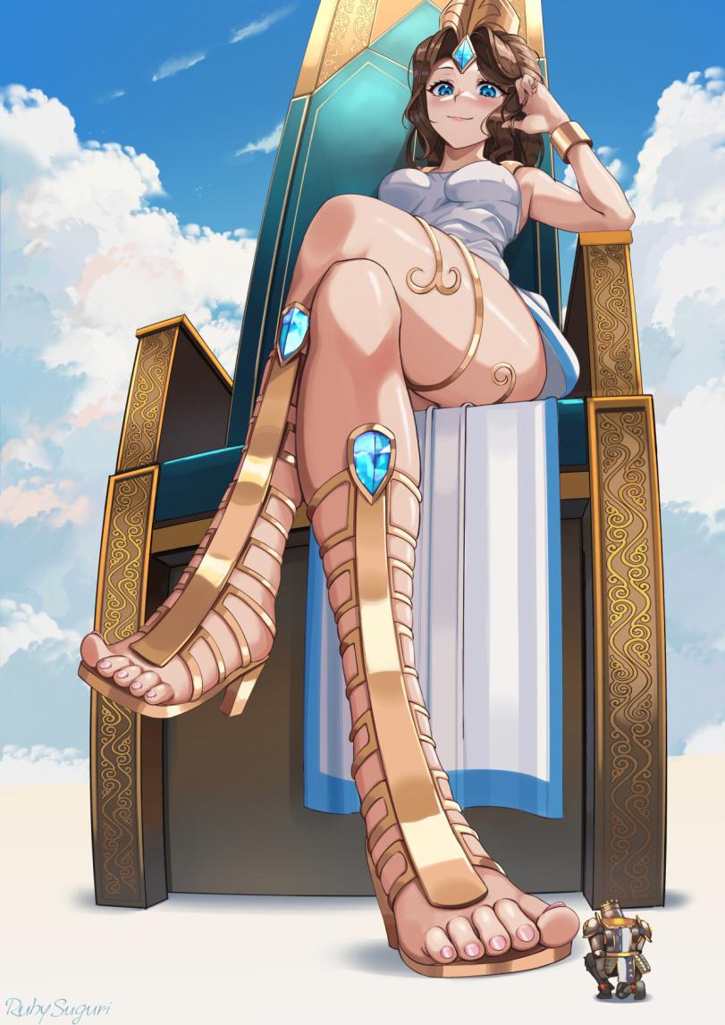 Lian (Paladins),Paladins Champions of the Realm,Игры,giantess,size difference, giant girl,RubySuguri