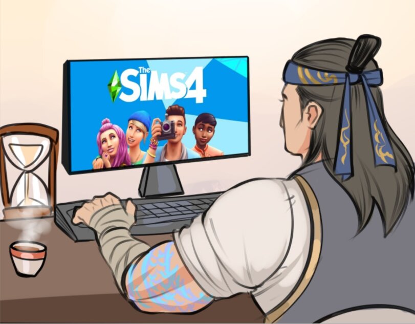 Liu Kang,MK Fighters,Mortal Kombat,Мортал Комбат, Mortal Combat,фэндомы,Pliket-pliket,artist,The Sims 4,The Sims,Игры