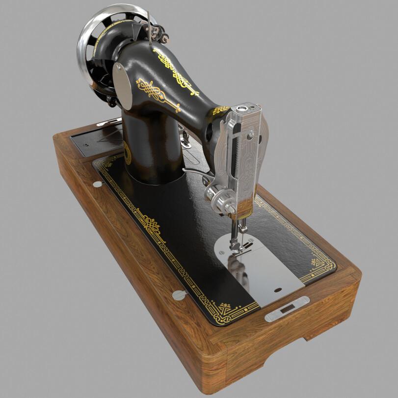 Mr.Pointer,cinema 4D,C4D,Cinema 4D,Cinema4D,швейная машинка,Подольск 2М,длиннопост,3D model,Mr.Pointer,cinema 4D,,3D model