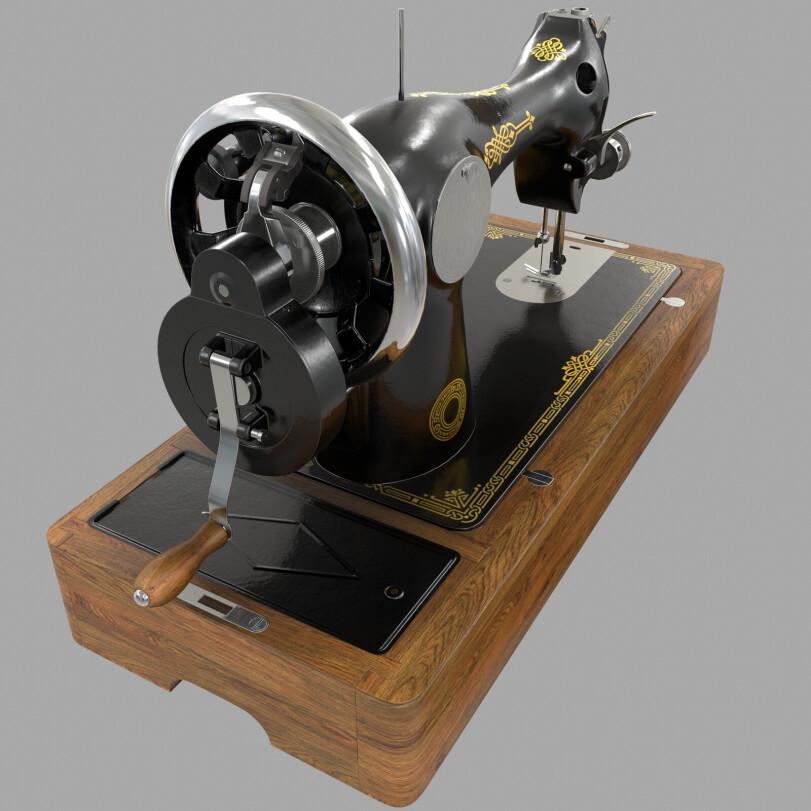 Mr.Pointer,cinema 4D,C4D,Cinema 4D,Cinema4D,швейная машинка,Подольск 2М,длиннопост,3D model,Mr.Pointer,cinema 4D,,3D model