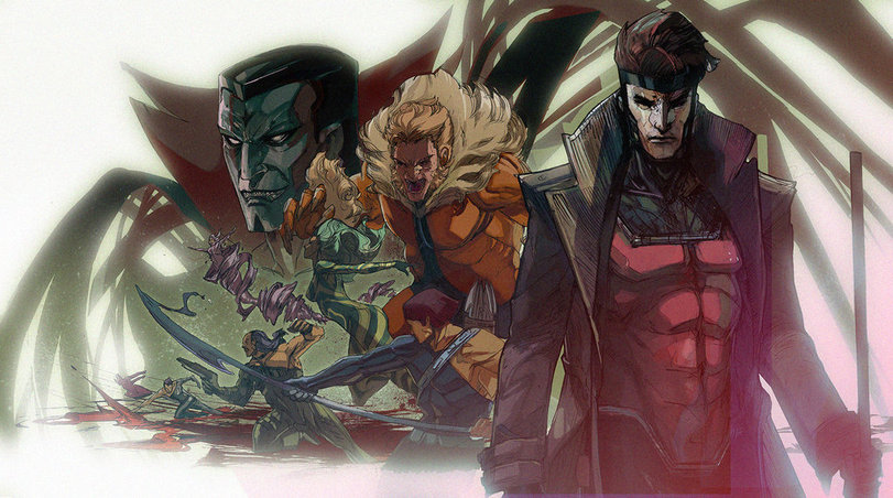Peter-v-Nguyen,Gambit,Гамбит, Реми Лебо,X-Men,Люди-Икс,Marvel,Вселенная Марвел,фэндомы,Marauders,Rogue (Marvel),Роуг, Шельма, Бандит, Анна Мария,Brotherhood of Evil Mutants,Wolverine,Росомаха, Логан, Джеймс Хоулетт,Lady Deathstrike,Леди Смертельный Удар, Юрико Ояма,Sabretooth,Саблезубый, Виктор