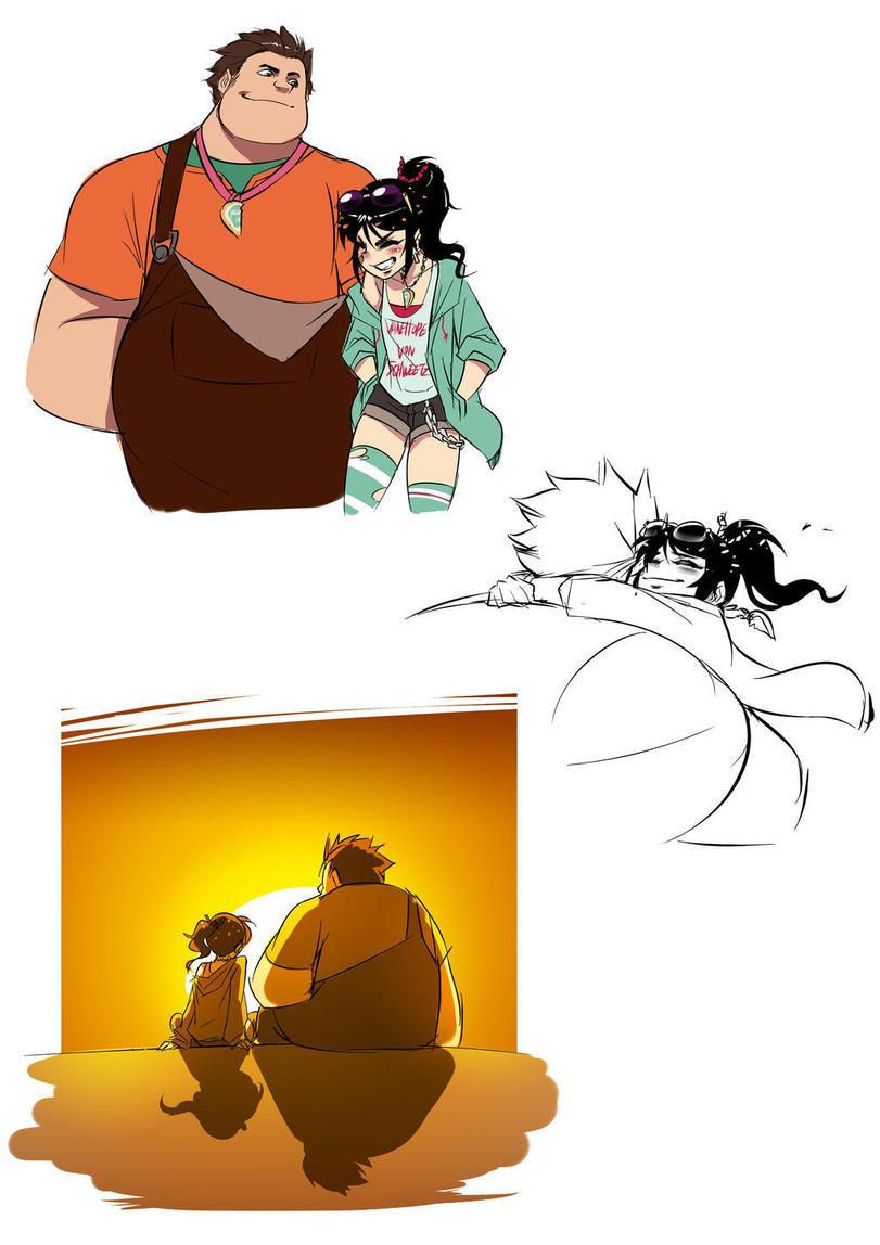 RYUSEI-R,Vanellope von Schweetz,Wreck-It Ralph,Ральф,Дисней,Disney,Мультфильмы,Мультсериалы, Cartoons,Ralph (Wreck-It Ralph)