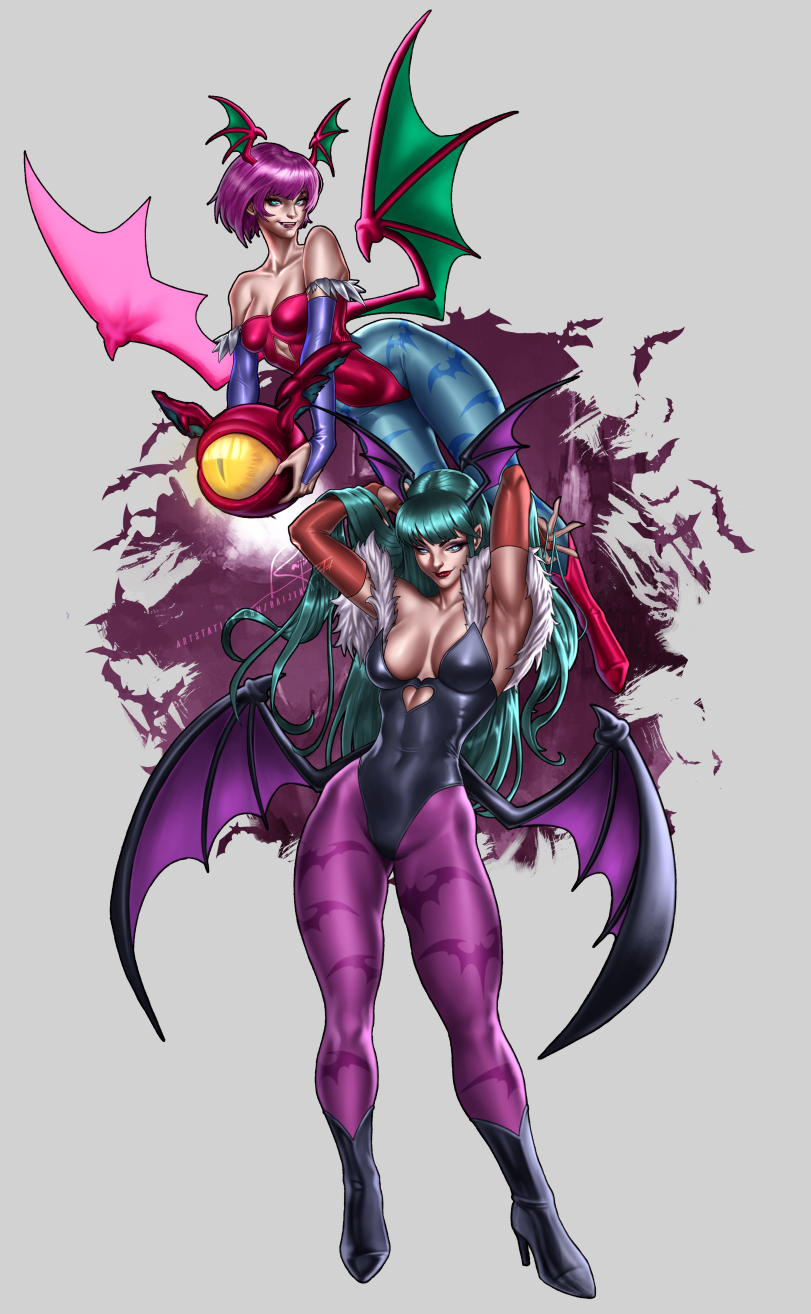 RaijinArt,artist,Morrigan Aensland,Darkstalkers,Игры,Lilith Aensland