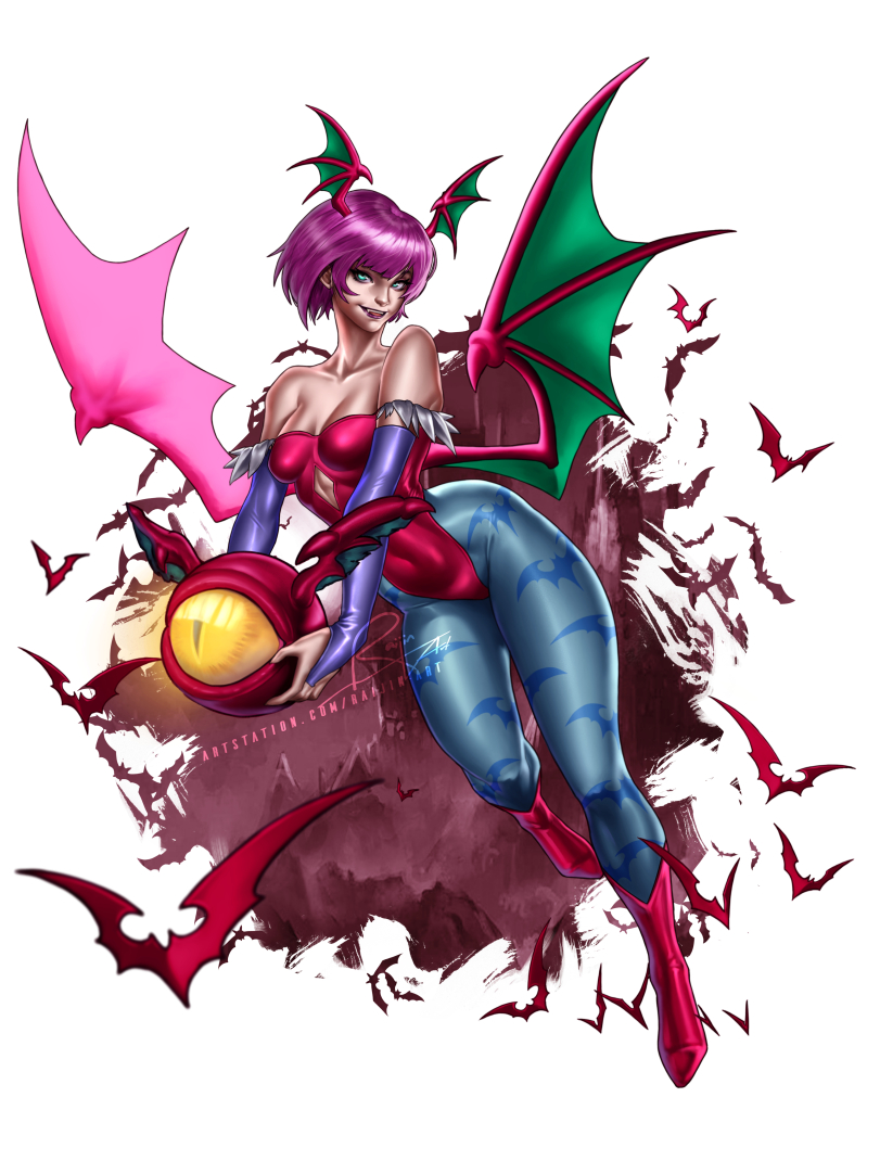 RaijinArt,artist,Morrigan Aensland,Darkstalkers,Игры,Lilith Aensland