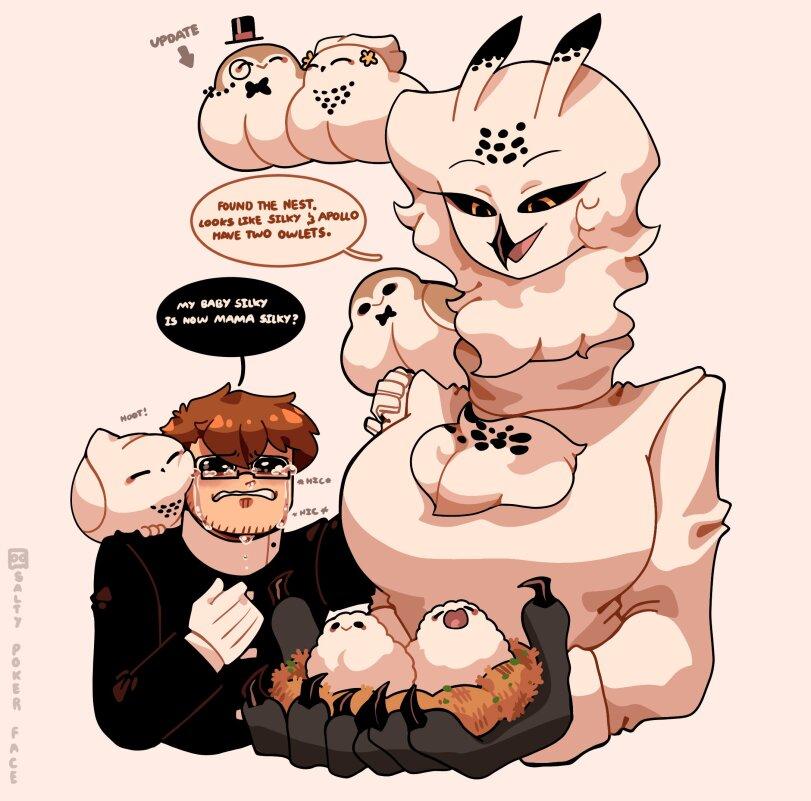 SaltyPokerFace,Owl girl,anthro,совы,птицы,арт,без перевода