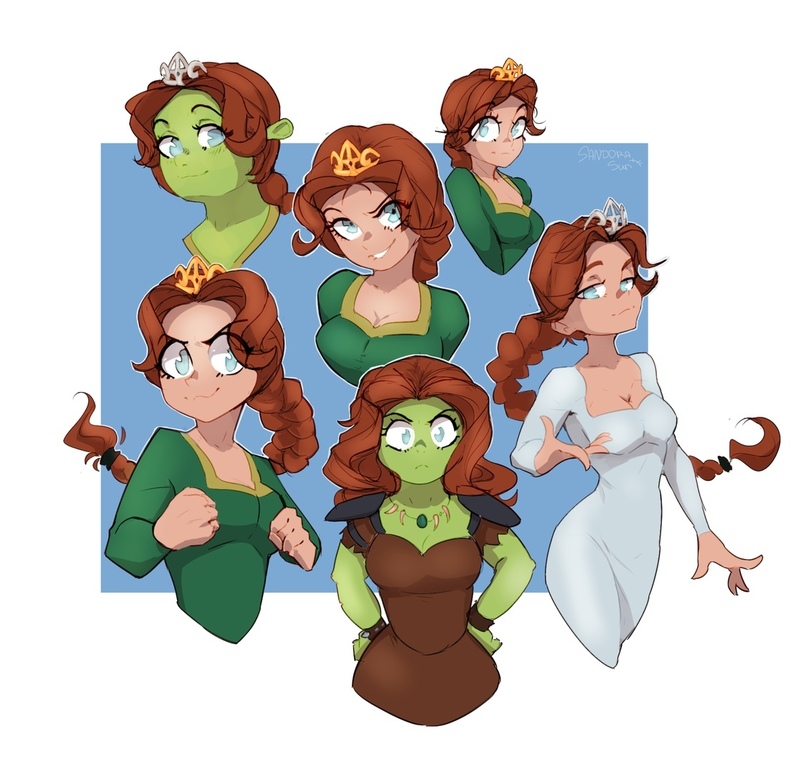 Sandora-Sun,Princess Fiona,Shrek,DreamWorks,Мультфильмы,Мультсериалы, Cartoons