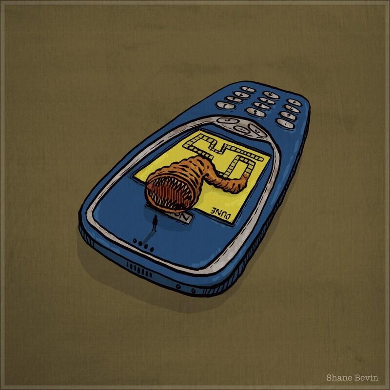 ﻿Shane Bevin,Shane Bevin,art,арт,Шаи-Хулуд,Дюна,nokia 3310,нокиа 3310, нокия, вечный телефон,Shane Bevin,art,,nokia 3310