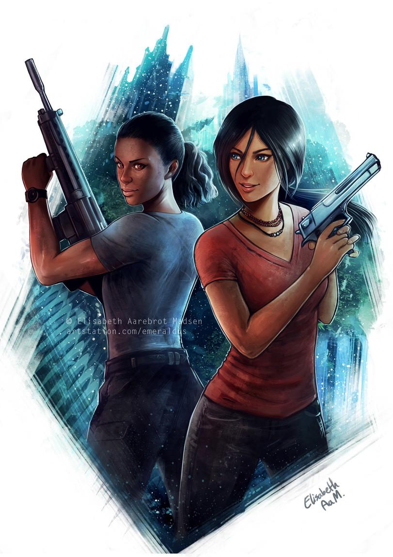 Uncharted,Игры,Игровой арт,game art,Uncharted The Lost Legacy,Nadine Ross,Chloe Frazer,Elisabeth Aarebrot Madsen,Uncharted,games,game art,Uncharted The Lost Legacy,Nadine Ross,Chloe Frazer,Elisabeth Aarebrot Madsen