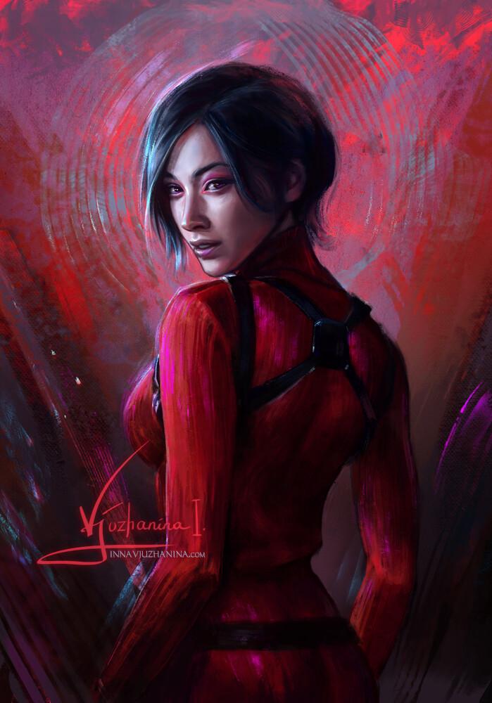 Vjuzhanina Inna,Ada Wong,Ада Вонг,Resident Evil Персонажи,Resident Evil,Игры,Игровой арт,game art,Vjuzhanina Inna,ada wong,Resident Evil Characters,Resident Evil,games,game art