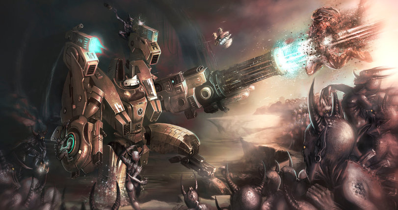 Warhammer 40000,wh40k, warhammer 40k, ваха, сорокотысячник,фэндомы,XV104 Riptide,Tau Empire,Tau, Тау,Daemonette,Slaanesh,Chaos (Wh 40000),Tau Drone